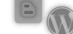 Blogger and Wordpress Logos
