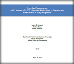 Evaluation of ASTD Certification