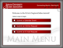 IU Alumni Association ChaptersOnline Tutorials Web site