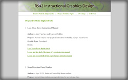 Instructional Graphics Design course digital portfolio