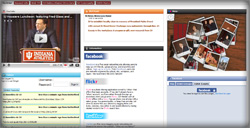 MyIUAA home page with YouTube, Facebook, Twitter, Flickr, LinkedIn, and RSS news feed aggregator widgets